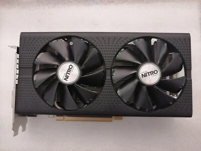 SAPPHIRE NITRO AMD Radeon RX580 8GB 2048SP GDDR5 Graphics Video Card DP DVI HDMI - Image 1 of 4