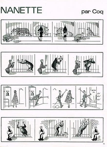 ADVERTISEMENT ADVERTISING 014 1962 DRAWING NANETTE by COQ 2 - Picture 1 of 1