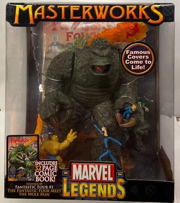 Marvel Legends Masterworks Fantastic Four #1 2006 conjunto de figuras Meet the Mole Man Foto 1 de 4