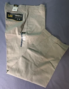 Lee Total Freedom Mens 31x30 Straight-Fit Light Brown Chino-Style Pants NWT - Picture 1 of 6