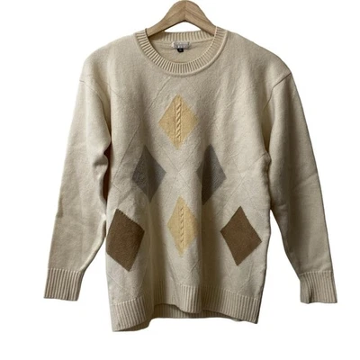 Auténtico suéter para mujer Burberry's - amarillo claro crema gris claro Foto 1 de 4