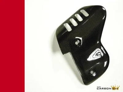 DUCATI 848 1098 1198 CARBON LOWER TERMIGNONI EXHAUST HEAT SHIELD IN PLAIN WEAVE - Image 1 of 4
