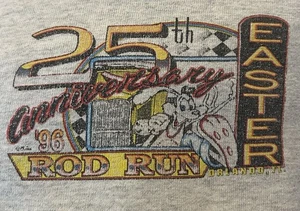 1996 Orlando Early Irons Easter Rod Run Cotton Deluxe 2X Henley Roger Rabbit - Picture 1 of 7