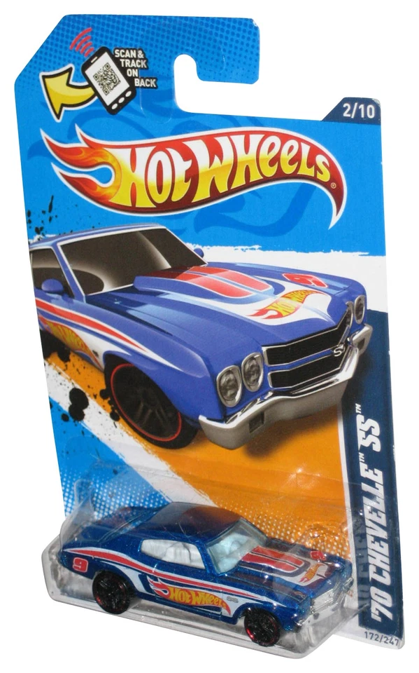 Hot Wheels HW Racing '12 2/10 (2011) Blue '70 Chevelle SS Car 172/247 - Image 1 of 1
