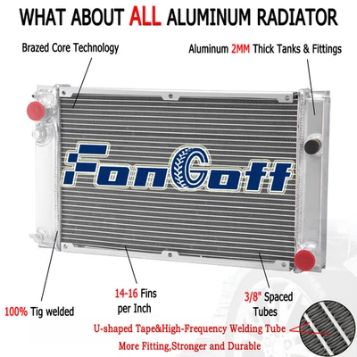 3 Rows Aluminum Radiator For 1983-1991 PORSCHE 944 2.5L 2.7L NON-Turbo MT Foto 1 de 4