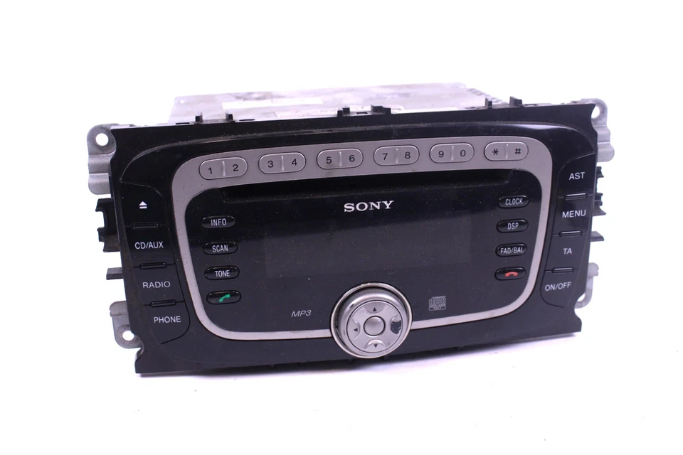 Sony CD MP3 Autoradio Ford Focus S/C-Max Fiesta 7M5T-18C939-EB + Code FS307 - Bild 1 von 2