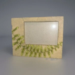 Rustic Poured Resin Picture Frame Holds 5.5 X 4” Table top Hang Dual Orientation - Picture 1 of 8