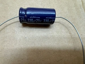 Nichicon 330µF 25V Radial Electrolytic Capacitor - Picture 1 of 6