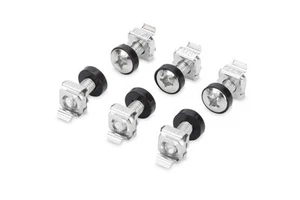 Digitus M6 installation screw set, 50 pieces 50x silver screws, cage nuts and wa - Bild 1 von 6