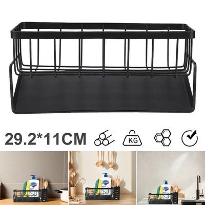 Multifunktionales Aufbewahrungsregal mit Geschirrtuchhalter für Küche und Bad - Bild 1 von 4