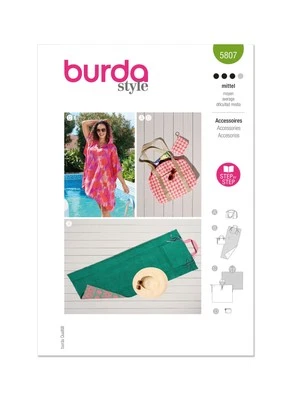 Burda Style Accessories Sewing Pattern for Creative Projects B5807 - Image 1 of 4