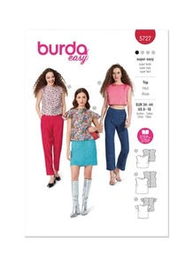 Burda Style Misses' Top Sewing Pattern for Fashion Enthusiasts B5727 - Picture 1 of 9