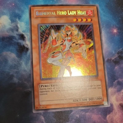 Elemental Hero Lady Heat PP02-EN008 Secret Rare Holo Bleed misprint NM/VLP - Image 1 of 4