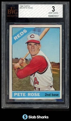 1966 TOPPS #30 PETE ROSE BVG 3 - Image 1 of 4