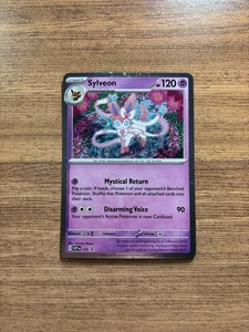 Sylveon 172 Prismatic Evolutions Cosmos Holo Black Star Promo Pokemon TCG LP - Picture 1 of 2