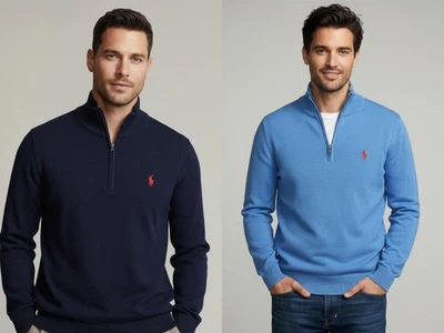 RALPH LAUREN LONG SLEEVE ZIP JUMPER FOR MENS