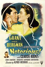 Notorious 1946 Vintage Retro Movie Poster A0-A1-A2-A3-A4-A5-A6-MAXI 254