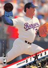 1993 Leaf Baseball Nolan Ryan Gold Leaf Stars #19 NM/MT TEXAS RANGERS