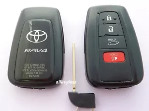 Unlocked OEM 2018-22 TOYOTA RAV4 smart keyless entry remote fob HYQ14FBC+NEW KEY - Picture 1 of 5