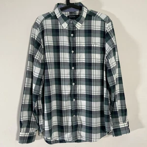 Nautica Shirt XL Green White Check Casual Button Down Preppy Core Coastalcore - Picture 1 of 12