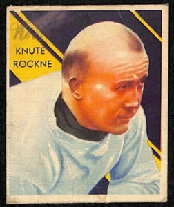 National Chicle Football Knute Rochne Notre Dame 1935 #9 192140 - Imagen 1 de 2