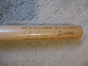 Detroit Tigers Lance Parrish Lou Whitaker 1984 35th Anniversary Mini Bat SGA - Picture 1 of 7