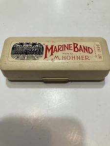 M Hohner Marine Band Harmonica No 1896 A440 Key of G with Case Made in Germany - Picture 1 of 5