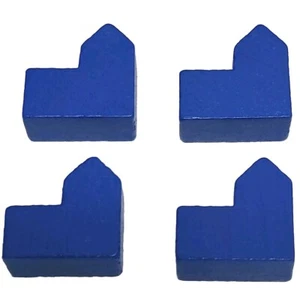 Settlers of Catan Replacement Set of 4 Blue Wooden Cities City Pieces 3071 - Picture 1 of 6