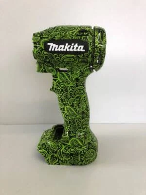 Makita Impact Driver Custom Housing Lime Green Paisley TD172/TD162 Japan Type - Image 1 of 4