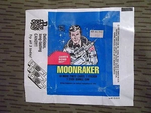 Vintage, Original 1979 JAMES BOND 007 - "MOONRAKER" Topps Trading Card Wrapper  - Picture 1 of 3