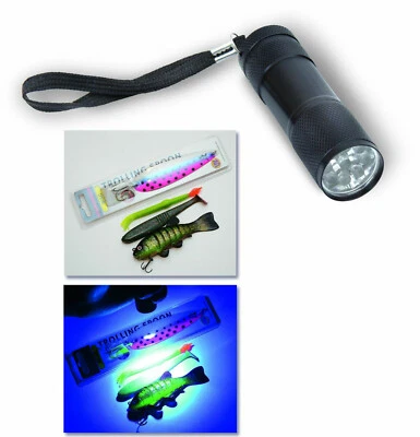 UV Quantum UV LED Taschenlampe Köderlampe Aufladeimpuls LED UV-Lampe - Bild 1 von 3