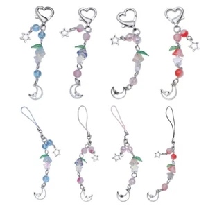 Star Flower Bead Pendant Phone Charm Chain Strap Bag Decoration Lanyards - Zdjęcie 1 z 16