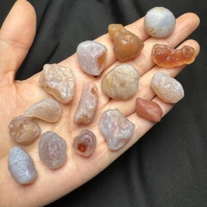 15pcs Lots Handpicked Quality Alxa Gobi Sweet Sugar Agate Healing Crystal #3302 - Picture 1 of 5