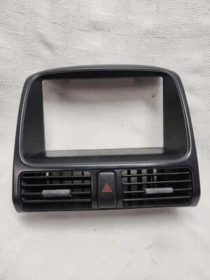 2002-2006 Honda CR-V radio trim panel with center dash vents; 77251S9AA01ZA - Image 1 of 4