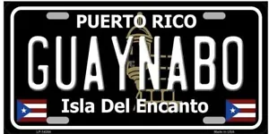 Guaynabo Puerto Rico Black License Plate / Sign / Plaque - Picture 1 of 1
