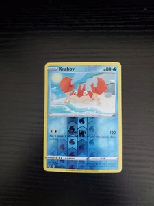 Krabby - Sword and Shield Reverse Holo #043/202 - FREE SHIPPING - NM/MT - Picture 1 of 2
