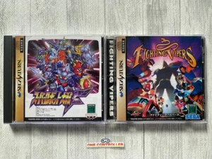 Sega Saturn (SS) Super Robot Taisen F & Fighting Vipers set from Japan - Picture 1 of 6