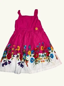 Blueberi Boulevard Girls' Floral Pink Dress Size 5 - Picture 1 of 12