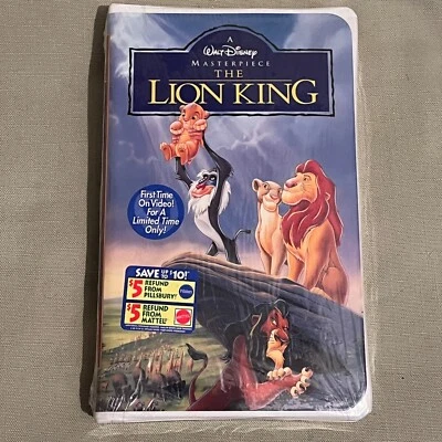 Lion King (VHS, 1995) Masterpiece  Collection  SEALED Walt Disney - Image 1 of 4