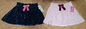 365 Kids From Garanimals Girls' Velour Skirt with Bow Set of Two Size 7 - Picture 1 of 5