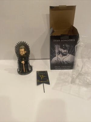 Evan Longoria Game of Thrones Bobblehead Tampa Bay Rays Iron Throne - NEW - Image 1 of 4