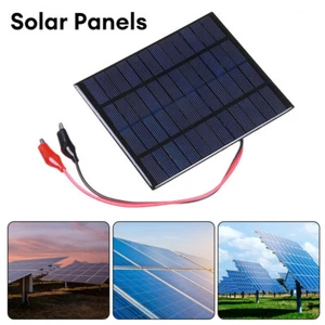 Neu 5W 12V Auto Boot Yacht Solarpanel Akku Ladegerät Netzteil Outdoor - Bild 1 von 13