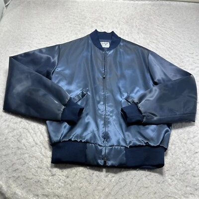 Vintage Swingster Jacket Blue US Navy USS Portland LSD-37 Full Zip Mens Size M - Image 1 of 4