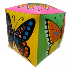 Vintage Dan Brechner Beach Ball 22” Love Design Flower Power 1970s New Old Stock - Picture 1 of 6
