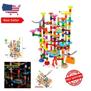 STEM Educational Marble Run Set - 200 Pieces with Glowing Marbles for Kids - Picture 1 of 9