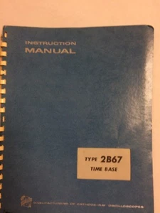 Manual de instrucciones base de tiempo Tektronix tipo 2B67 - Imagen 1 de 1