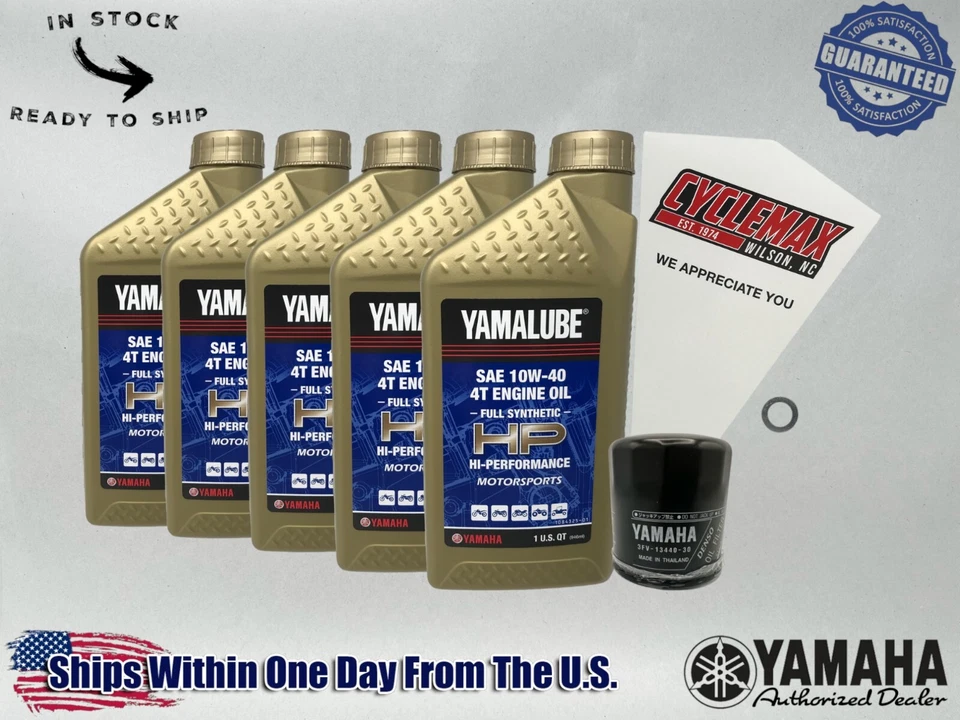 Kit de cambio de aceite Cyclemax Full-Syn Yamalube para Yamaha Road Star XV1600 1999-2003 Foto 1 de 4