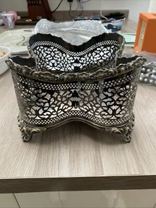 1026 Silver Plated Wine Bottle Holder - Picture 1 of 7