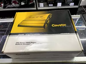 COUSTIC AUDIO 400 SE 2-CHANNEL POWER AMPLIFIER *CLASSIC* - Picture 1 of 4
