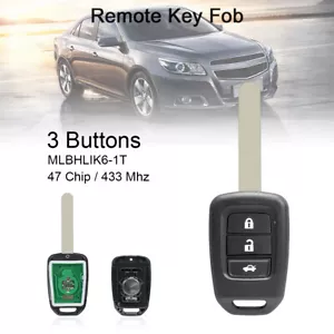 Portachiavi telecomando auto 433 MHz ID47/7961 chip adatto per Honda CRV 2013-2015 - Foto 1 di 9